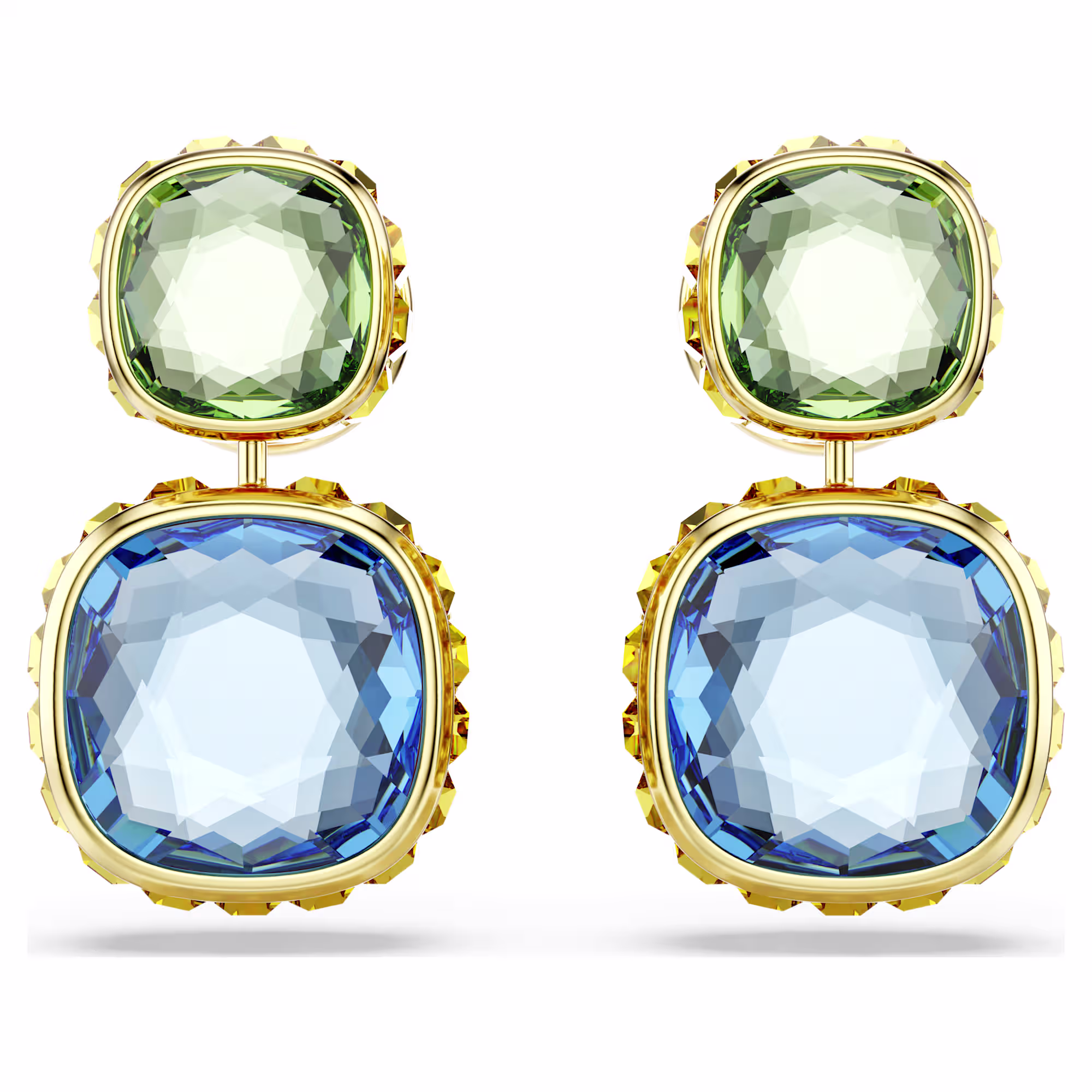 678d29262947a_chroma-drop-earrings--cushion-cut--multicolored--gold-tone-plated-swarovski-5692492 (1).avif